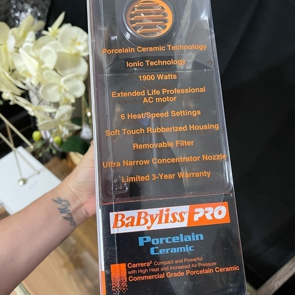 BaBylissPRO Porcelain Ceramic Carrera2 Dryer - Picture 5 of 5